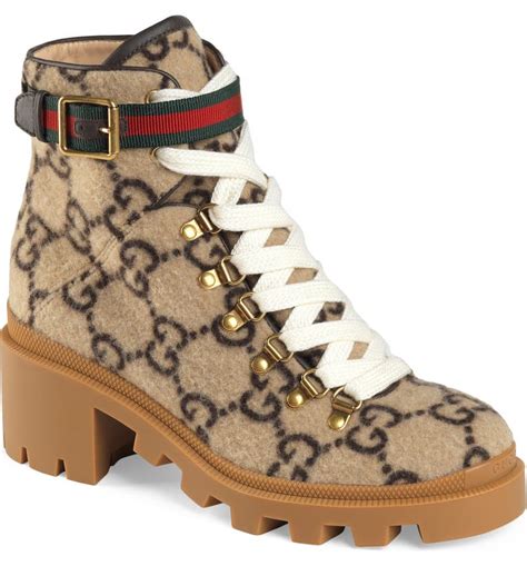 fake gucci combat boots|Gucci monogram thigh high boots.